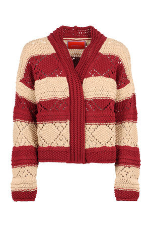 Cotton knit cardigan-0